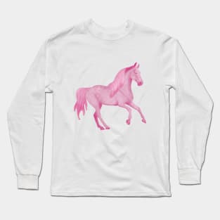 Pink horse Long Sleeve T-Shirt